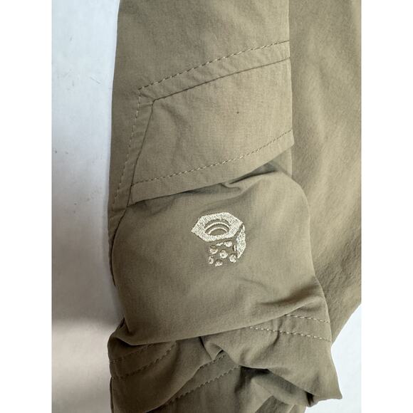 Mountain Hardware Capri Pant Brown Hiking Cropped Women Quick Dry Size 8 - Picture 13 of 15